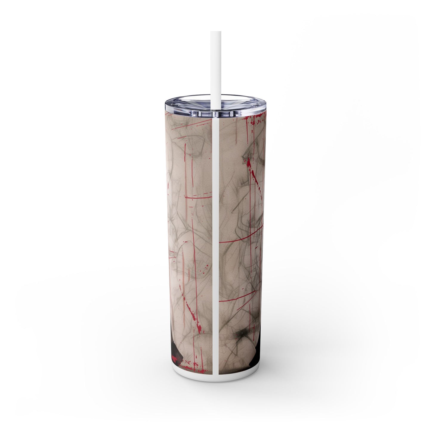 Little Goth Girl Skinny Tumbler with Straw, 20oz