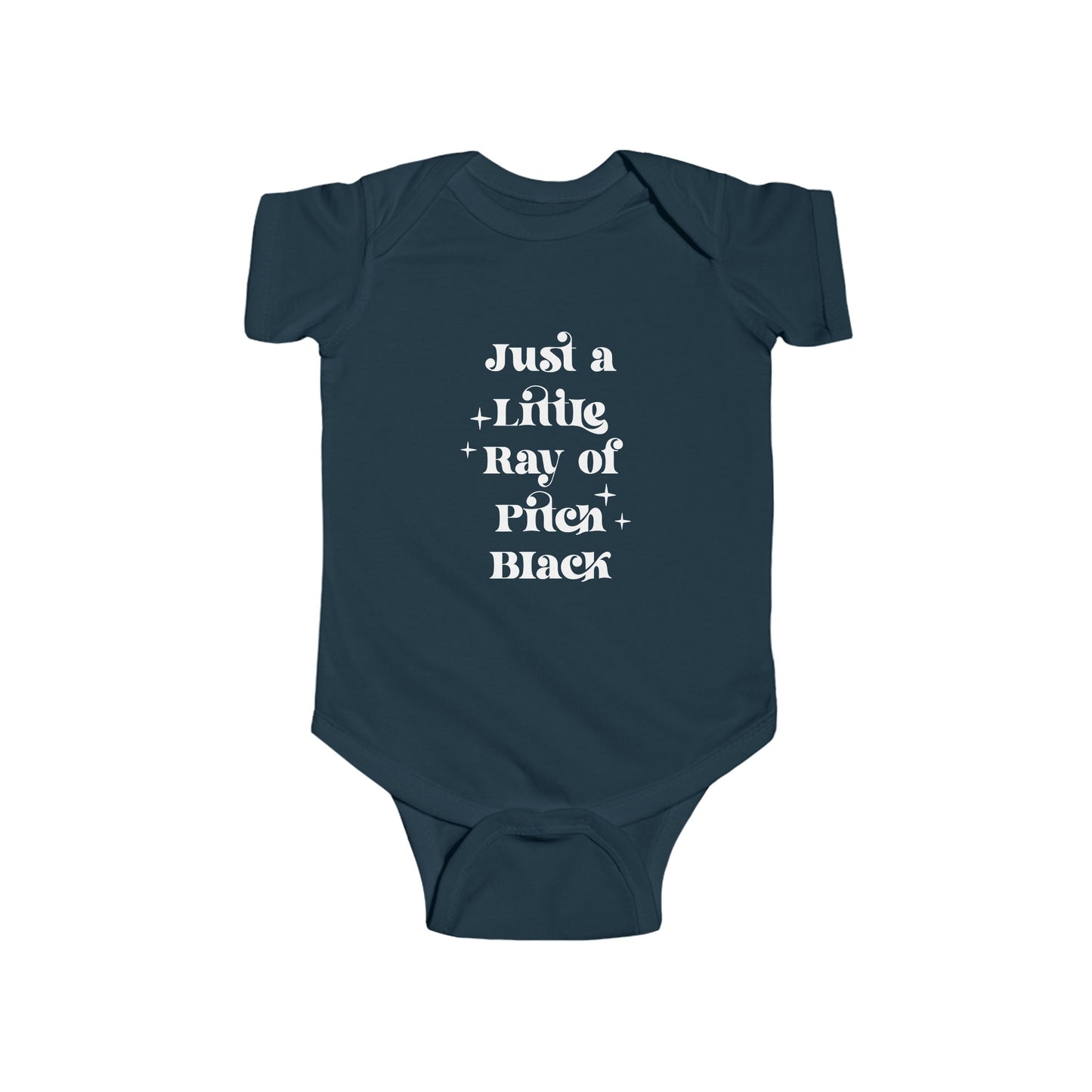 Just a Little Ray of Pitch Black Infant Fine Jersey Bodysuit