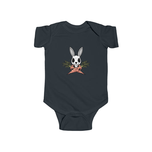 Dark Easter Bunny Skull Infant Fine Jersey Bodysuit