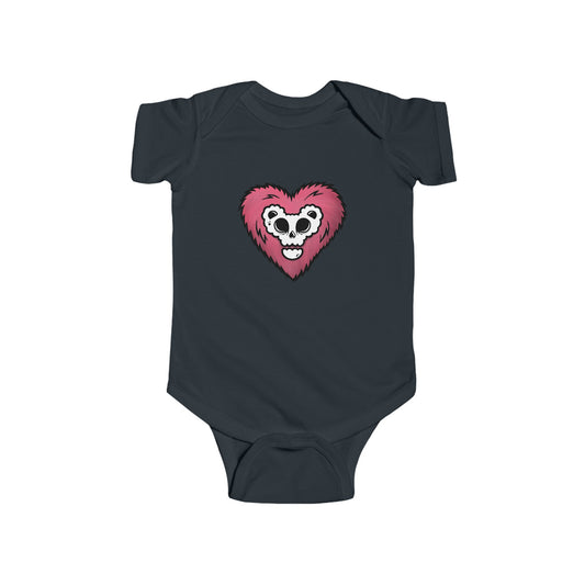 Spooky Valentine Heart Monster Infant Fine Jersey Bodysuit