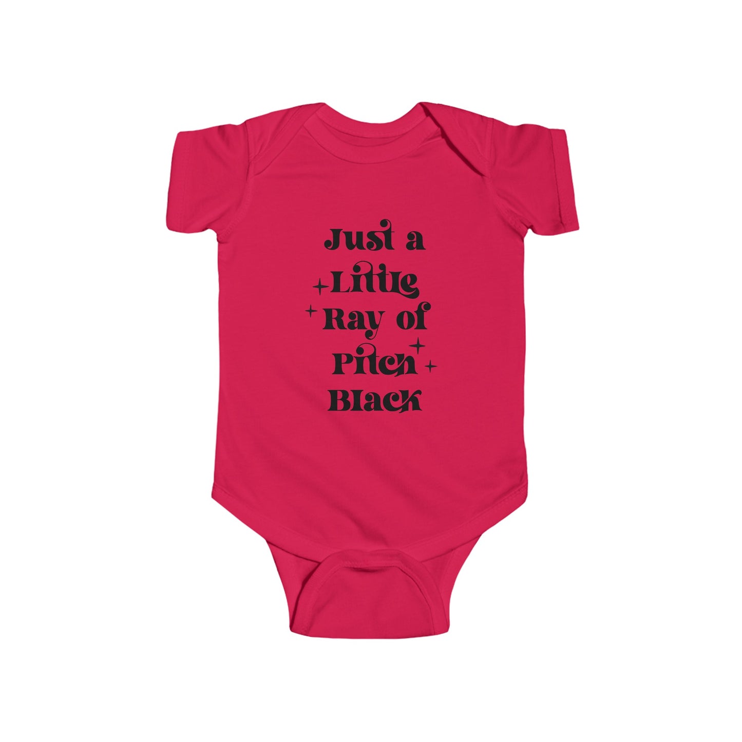 Just a Little Ray of Pitch Black Infant Fine Jersey Bodysuit