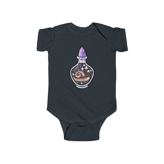 Celestial Snail Bottle Baby Onesie