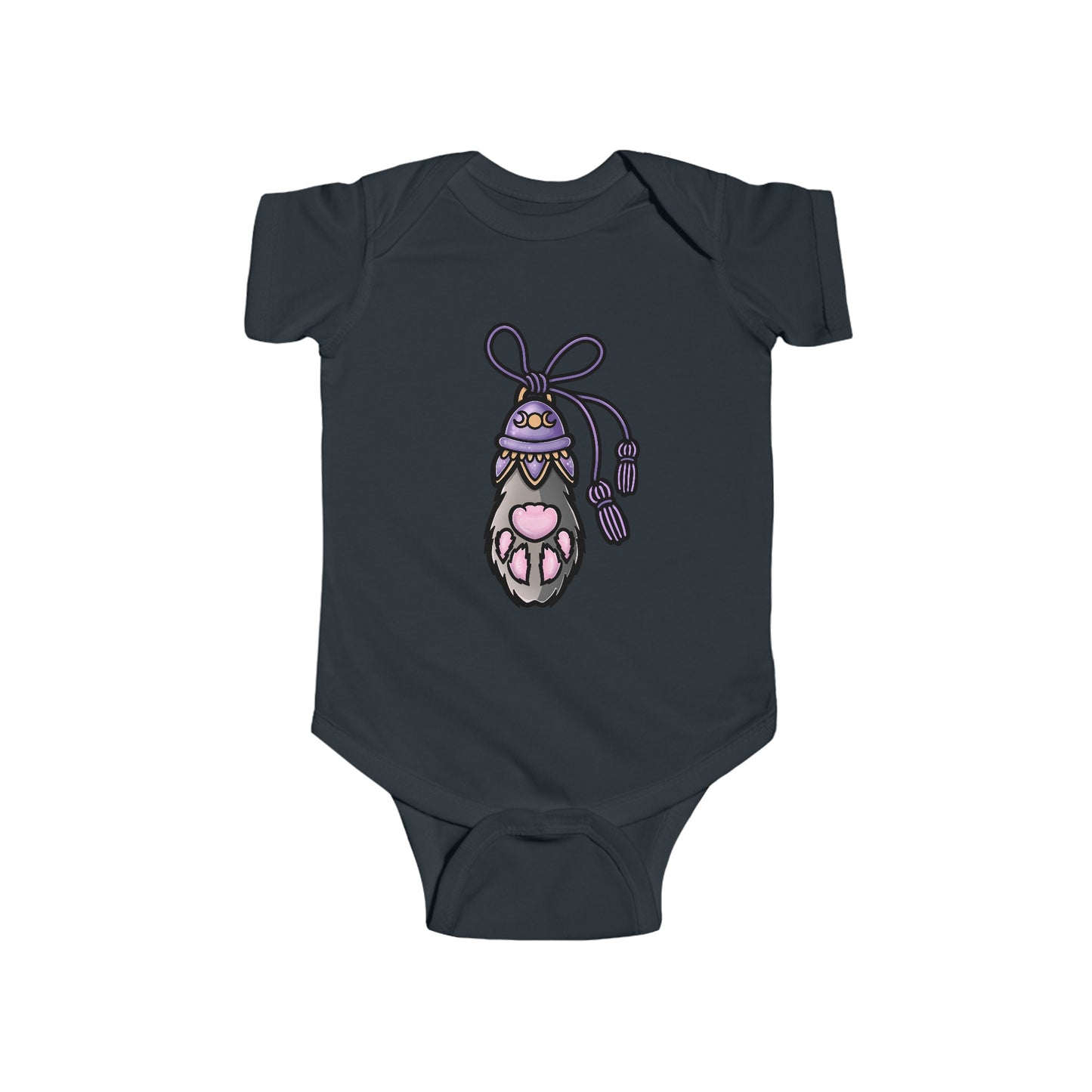 Lucky Rabbit Paw Infant Fine Jersey Bodysuit