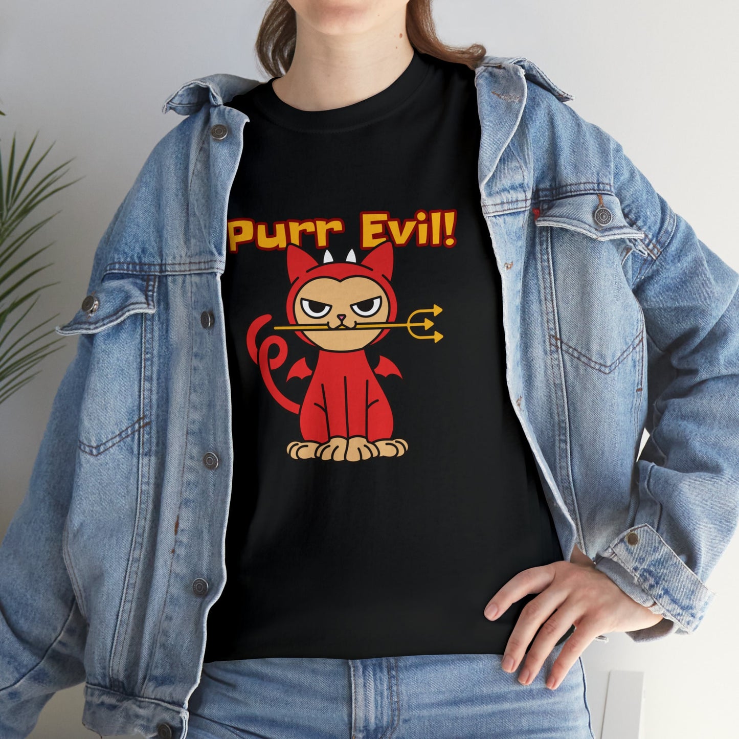 Purr Evil Unisex Heavy Cotton Tee